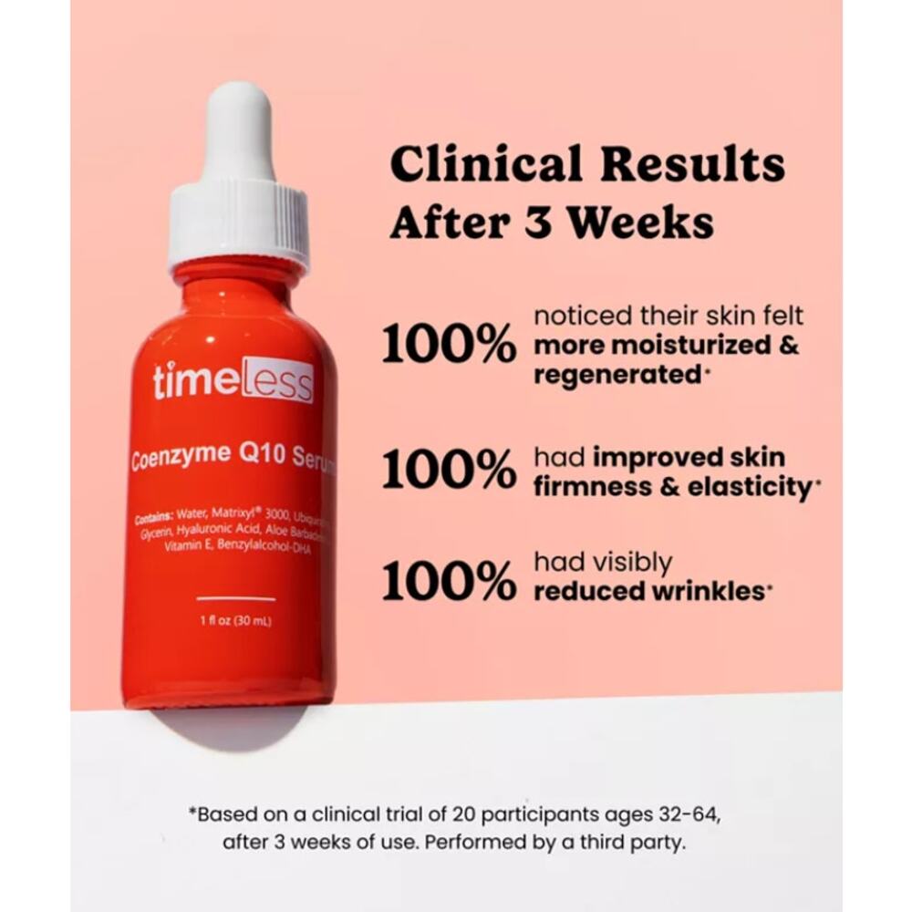 Timeless Skin Care Coenzyme Q10 + Peptides Serum - 30mL NEW in Box - Picture 3 of 7